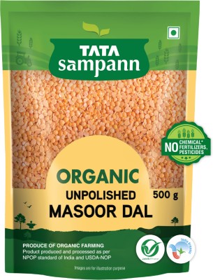 Tata Sampann Organic Masoor Dal (Split)(500 g)