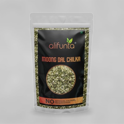 alifunta Organic Green Moong Dal (Split/Chilka)(1 kg)