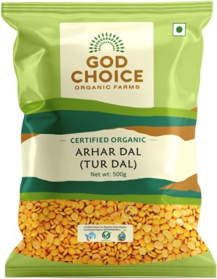 God Choice Organic Farms Yellow Toor/Arhar Dal (Split)(500 g)