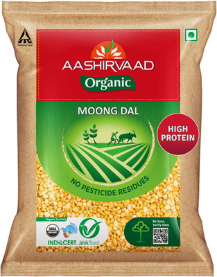 AASHIRVAAD Organic Moong Dal (Split)(500 g)