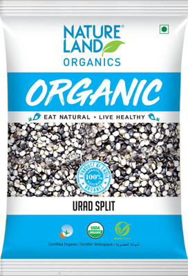 Natureland Organics Black Urad Dal (Split)(500 g)