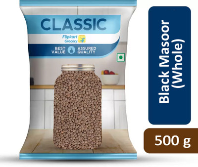 Classic Black Masoor Dal (Whole) by Flipkart Grocery(500 g)