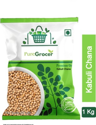 Puregrocer White Kabuli Chana (Whole)(1 kg)