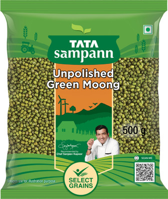 Tata Sampann Green Moong Dal (Whole)(500 g)