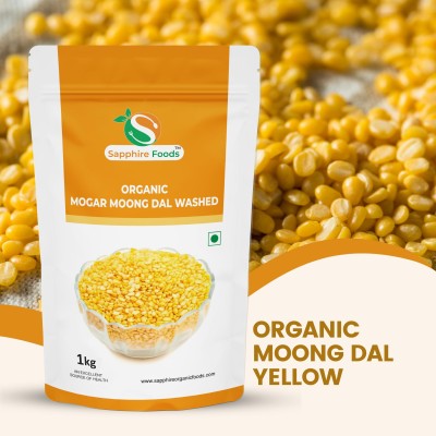 Sapphire Foods Organic Yellow Moong Sona (Whole)(1 kg)