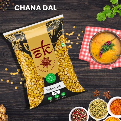 SK GOURMET SPICES Organic Chana Dal (Split)(1 kg)