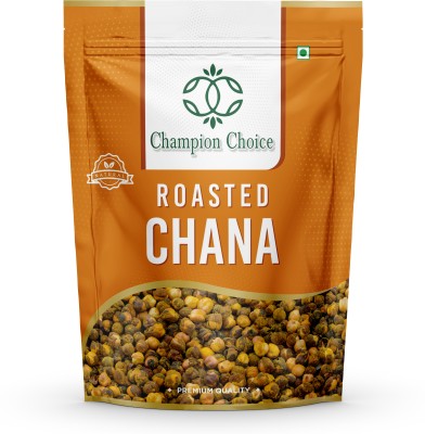 CHAMPION CHOICE Organic Roasted Chana (Whole) (Bhuna Chana/Desi Chickpeas | Namkeen Snack | Healthy & Gluten-Free)(1 kg)