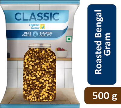 Classic Roasted Bengal Gram (Whole) by Flipkart Grocery(500 g)