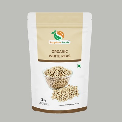 Sapphire Foods Organic White Peas (Whole)(1 kg)