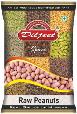 DILJEET SPICES Red Raw Peanut (Whole)(1 kg)