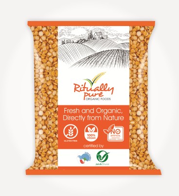 Ritually Pure Organic Yellow Chana Dal (Split) (Dry & Unpolished)(500 g)