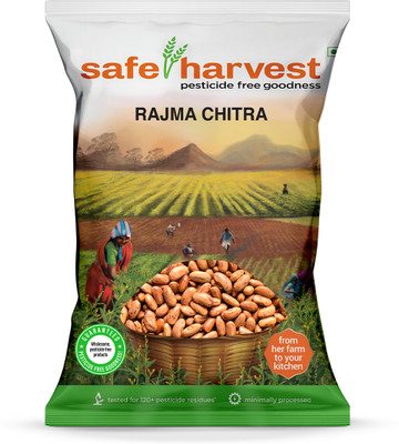 safe harvest Rajma Chithra (Whole) (Pesticide Free)(500 g)