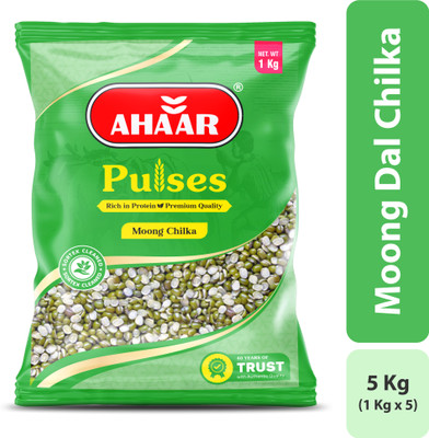 Ahaar Moong Dal (Split/Chilka)(5 kg)