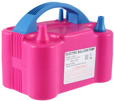 Mid Light Electric Balloon Pump, Dual-Nozzle Portable Balloons Inflator Air Pump M28 Balloon Pump(Pink)