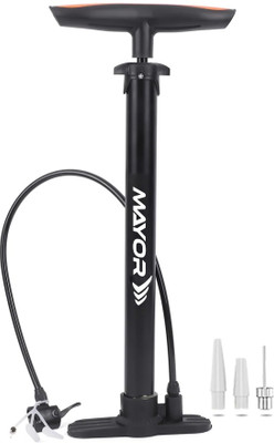 MAYOR Premium Multifunction Portable Double Action Football Pump, Volleyball Pump, Bicycle Pump(Black)