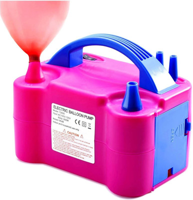 Jeevan jyoti agency Air Balloon Pump Electric, Portable Inflator Dual Nozzle Machine J2 Balloon Pump(Multicolor)