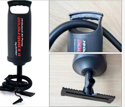 Intelligent Hand pump,(IND*50) air pump, ball, swim ring, pool Inflatable Furniture Pump(Black)