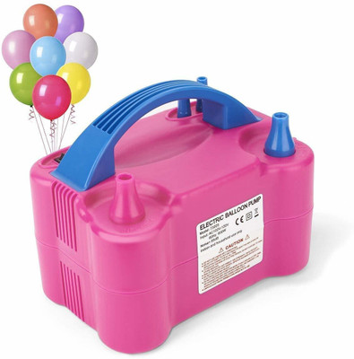 Jeevan jyoti agency Air Balloon Pump Electric, Portable Inflator Dual Nozzle Machine J4 Balloon Pump(Pink)