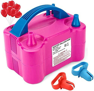 Swashtkon Electric Balloon Pump Machine for Garland Arch | Dual Nozzle Air Blower Balloon Pump(Multicolor)