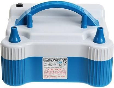 VMV FUZON High Power Electric Balloon Air Pump Heavy Duty Inflator Dual-Nozzle V16 Balloon Pump(Blue, White)