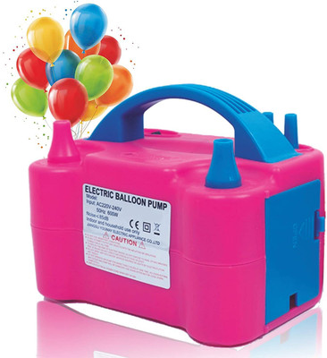 VMV FUZON Electric Air Portable Dual Nozzle Balloon Blower Pump Inflation F29 Balloon, Inflatable Furniture Pump(Multicolor)