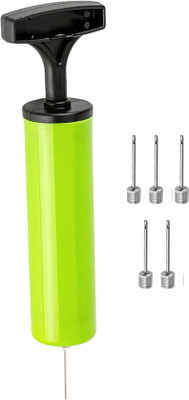 YMD Football Pump , Basketball Pump, Volley ball Pump with 5 needle Football Pump, Volleyball Pump, Basketball Pump, Handball Pump Pump(Green)