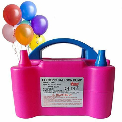 AR KIDS TOYS Two Nozzles High Power Inflator Electric Air Pump for Balloons Balloon Pump(Multicolor)