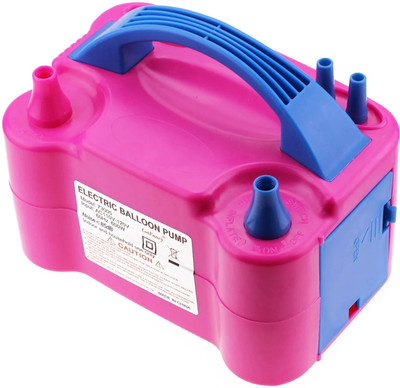 Jeevan jyoti agency Air Balloon Pump Electric, Portable Inflator Dual Nozzle Machine J3 Balloon Pump(Pink)