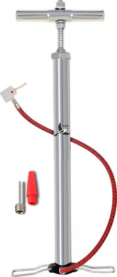 Koel Heavy Air Pump for Bicycle Steel Cycle air Pump Bicycle, Inflatable Furniture, Football Pump, Ball, Handball Pump, Motorcycle, Car Pump(Silver)