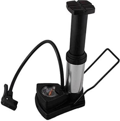 KGBTREADS Foot Activated Floor Pump Bicycle, Basketball Pump, Car Pump(Black)