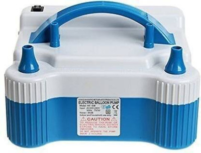 VMV FUZON High Power Electric Balloon Air Pump Heavy Duty Inflator Dual-Nozzle V19 Balloon Pump(Blue, White)