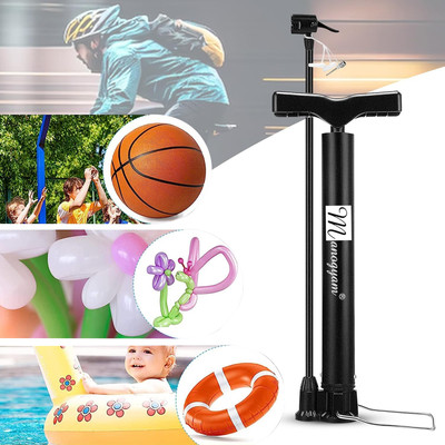 Manogyam Multifunction Portable Floor Bike, Bicycle Air Ball Pump(Black)