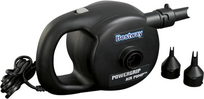 KinderTales Bestway PowerGrip Air Pump 220V Dual Function Electric Pump Float Pump(Black)