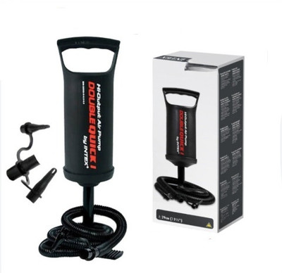 HornFlow Double (IND*68) Quick Air Pump Inflatable Furniture Pump(Black)