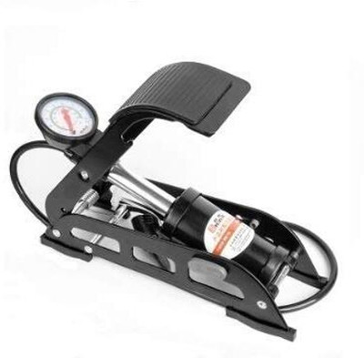 Original Mart Single Cylinder Inflator Pump for Cars Motorcycle Bicycle Ball Boat Swim-Ring Bicycle Pump(Black)