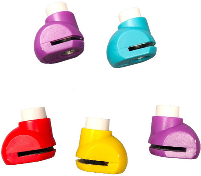 BM RETAIL 5 pcs Paper Punch Set Shaper Cutter Hole Punch Scrapbook Cards Craft Punches & Punching Machines(Set Of 5, Multicolor)