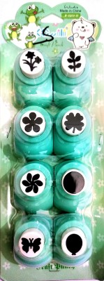Crafty Punch01 Punches & Punching Machines(Set Of 8, Green)