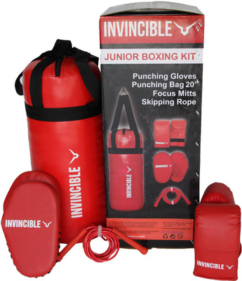 Invincible Junior Boxing Kit Hanging Bag(Junior, 25 inch)