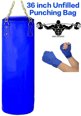SBR Sports '36 inch UNFILLED Heavy Premium SRF Punching Bag With Chain & Hand Wrap Hanging Bag(36 inch, 36 inch)