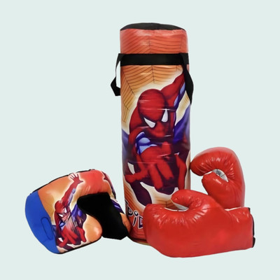 TBP Spider-Man Boxing Kit for Kids (3-7 Years)- Unleash Your Self-Confidence Hanging Bag(MEDIUM, 21 inch)