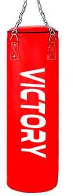 VICTORY Unfilled Heavy Black Boxing Bag with Steel Chain Hanging Bag(3 Feet, 36 inch)