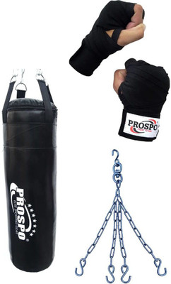 PROSPO Synthetic Leather Heavy Bag with Chain and Hand-Wap108 inch(36 Inch Unfilled) Hanging Bag(Heavy, 36)