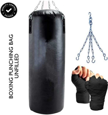 SBR Sports '24 inch UNFILLED Heavy Premium SRF Punching Bag With Chain & Hand Wrap Hanging Bag(24 inch, 24 inch)