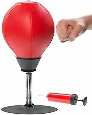 IRIS Desktop Punching Speed Bags Stress Buster Ball Adults Kids Home Workout Exercises Standing Bag(Small, 45 cm)