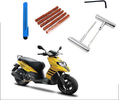 Ubom Tubeless Tyre Puncture Repair Kit with Solid Metal Handle For Aprilia Strom 125 Tubeless Tyre Puncture Repair Kit