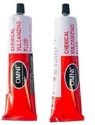 SEAHORSE POLYMERS Omni Chemical Vulcanizing Fluid (CVF 75ml) Adhesive/Solution Tube Pack of 2Pcs. Tubed Tyre Puncture Repair Kit
