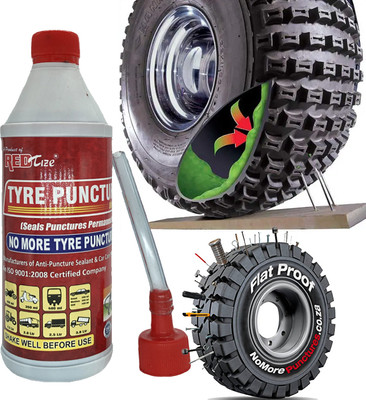 Redtize Tyre Sealer Anti Puncture Tyre Sealant for All Two Wheelers Tube Tubeless Tyre Puncture Repair Kit