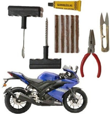SRPHERE Tire Puncture Repair Tool Ket For Yamaha R15 V3 Tubeless Tyre Puncture Repair Kit