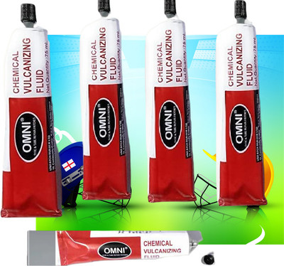 PRIDE Omni (CVF 75 ml) Adhesive/Solution Tube for Tyre & Tube Repair Patches Pack of 5 Tubed Tyre Puncture Repair Kit