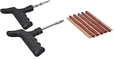 SEAHORSE POLYMERS Tubeless Tire Puncture Repair Kit for All Type of Cars and Bikes with 5 Strips Tubeless Tyre Puncture Repair Kit